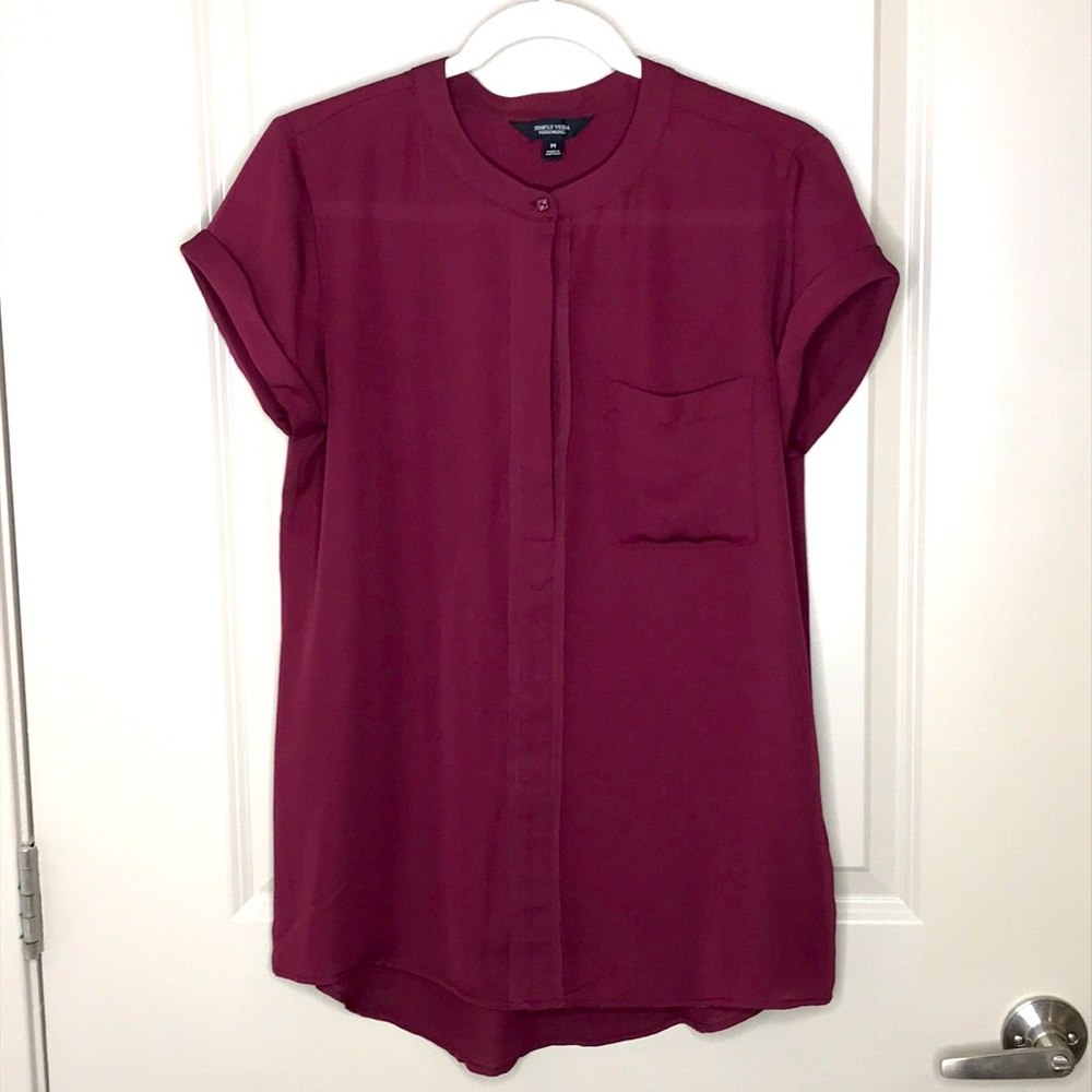 Simply Vera VERAWANG Short Sleeve Blouse